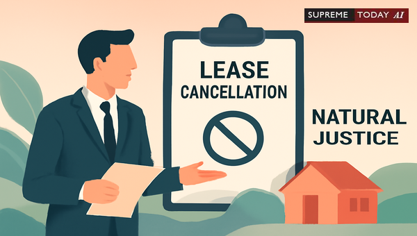 Justice A.C. Behera on Invalid Lease Cancellation Without Procedural Notice