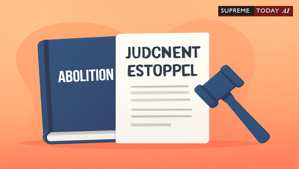 Recording Kannom Abolition Act Plea in Judgment Does Not Estop Future Legal Defenses