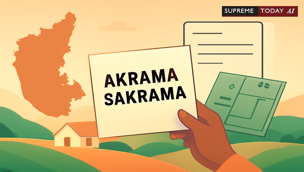 Challenging Karnataka Akrama Sakrama Grants: Validity of 20-Year Old Land Regularization
