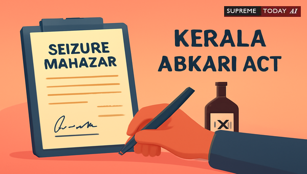 Kerala Abkari Act: Mandatory Accused Signature on Mahazar for Prosecution Integrity