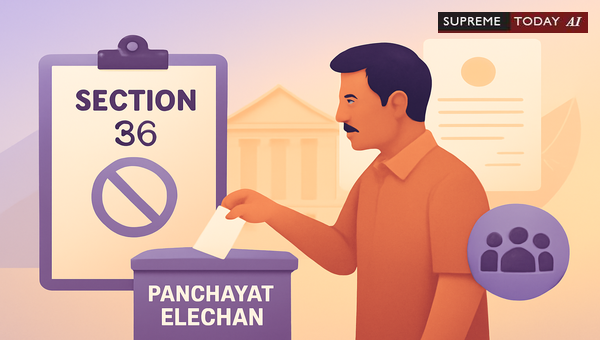 Can Kerala Cooperative Society Employees Contest Panchayat Elections Under Section 36 Rules?