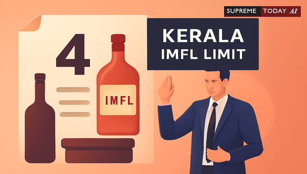 Kerala IMFL Possession Limits: Legal Thresholds and Prosecution Defenses Under Abkari Act