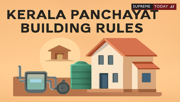 Kerala Panchayat Rules Mandate 7.5 Meter Minimum Distance for Septic Tanks from Wells