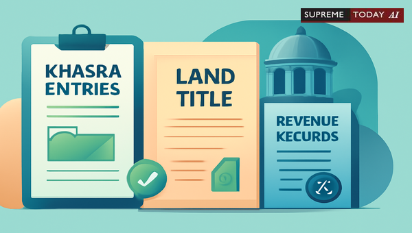 MP High Court Principles: Khasra Entries Are Revenue Records Not Proof of Land Title