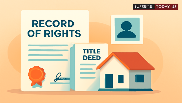 Khatian vs Registered Title Deeds: Defining Evidentiary Value and Ownership in Land Disputes
