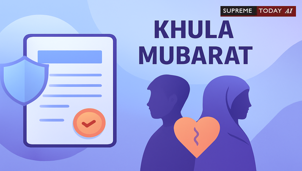 Khula and Mubarat Divorce Procedures Under Indian Muslim Personal Law and Family Courts Act