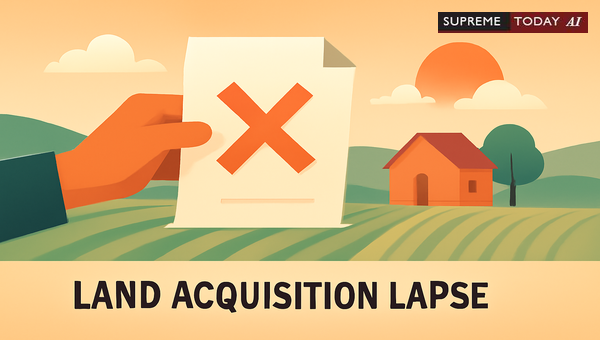 Land Acquisition Lapse After 3 Years: Legal Implications Under TN Town and Country Planning Act