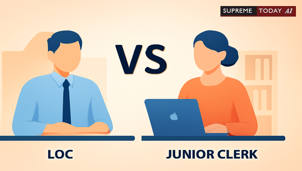 Are Lower Division Clerk and Junior Clerk Positions Exchangeable Under Service Rules?