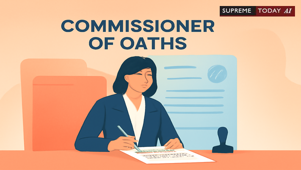 Absence of Legal Proceedings and Personal Liability Risks for Commissioners for Oaths