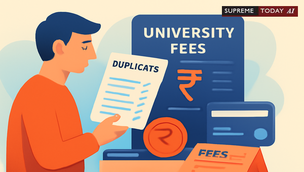 Legality of Processing Fees for Duplicate Academic Records in Indian Universities