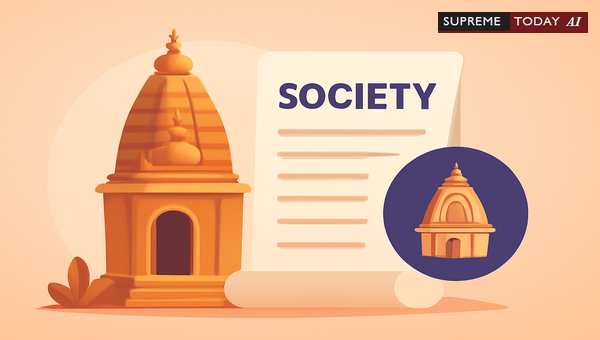 Admissibility of Maintaining Society Registered Offices Within Temple Premises in India