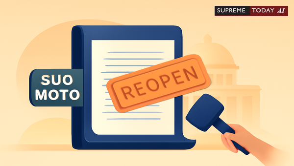 Legality of Suo Moto Petition Reopening: Judicial Limits and Precedents