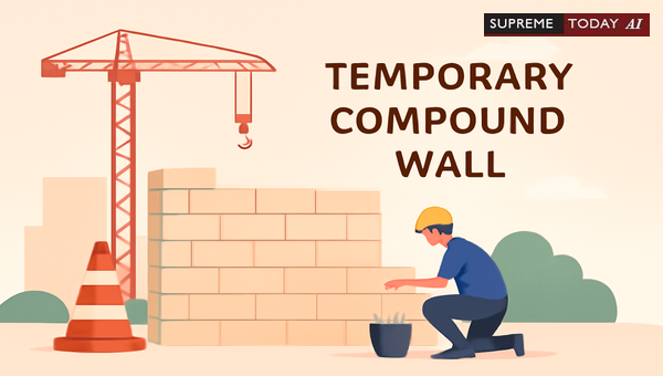 Legality of Temporary Compound Walls in India: Structural Compliance and Judicial Prevailing Views
