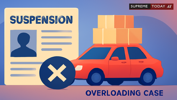 Limitations on Driving License Suspension During Pending Overloading Litigation and Proceedings
