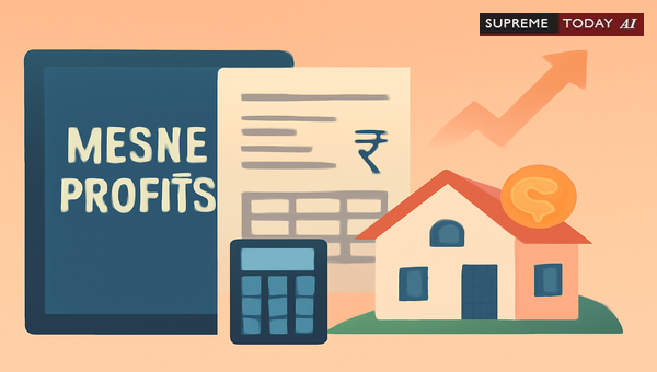 Limit on Mesne Profits for Unauthorized Possession Not to Exceed Fixed Rent