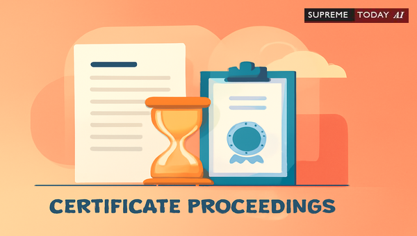 Limitation Act Applicability in Certificate Proceedings for Public Demand Recovery