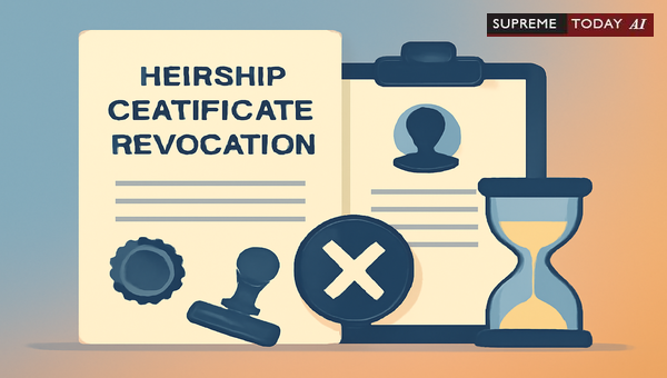 Is There a Limitation Period for Revoking a Legal Heirship Certificate Under Bombay Regulation VIII?