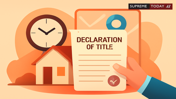 Limitation Period for Declaration of Title Suits under Article 58 and 65 of Limitation Act