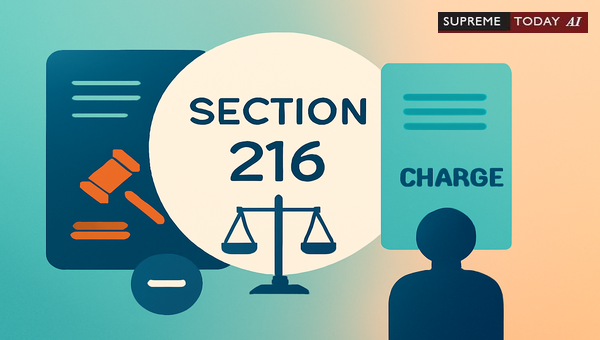 Limitations on Deleting Charges Under Section 216 of the Criminal Procedure Code