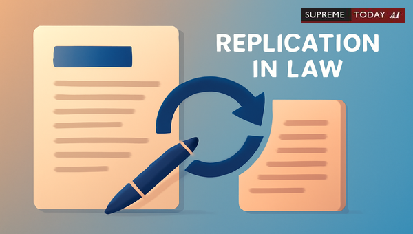 Limitations on Introducing New Facts via Replication in Civil Procedure Code Pleadings