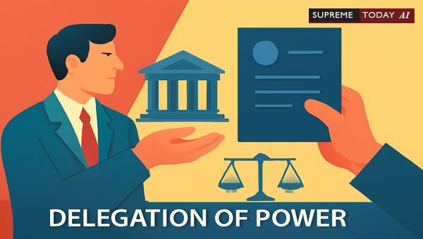 Limitations on Delegation of Statutory Power: Legal Boundaries in Indian Jurisprudence