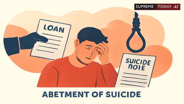 Does Loan Repayment Demand Constitute Abetment of Suicide Under IPC Section 306?