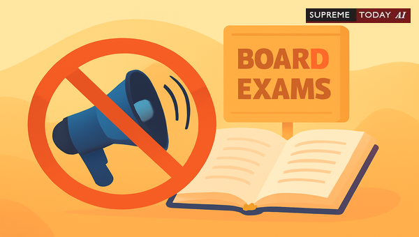 Loudspeaker Regulations and Noise Control Permissions Near Exam Centers in India