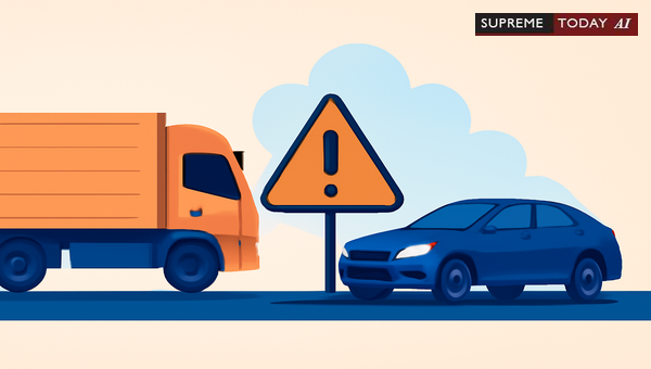 MACT Liability for Truck Sudden Braking and Stationary Parking without Indicators
