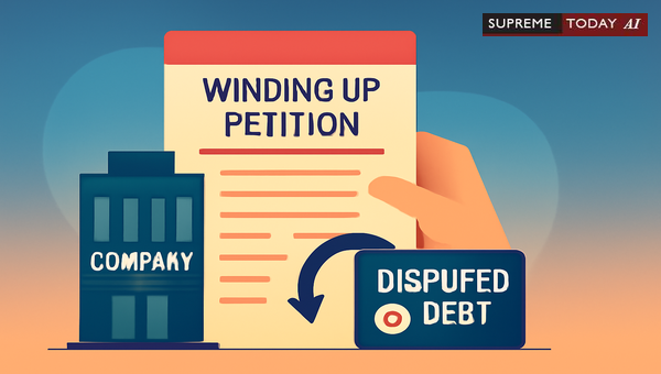 Winding Up Petitions for Disputed Debts: The Madhusudan Gordhandas Precedent Explained
