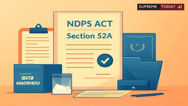 Mandatory Magistrate Certification of Inventory under Section 52A NDPS Act: Legal Standards