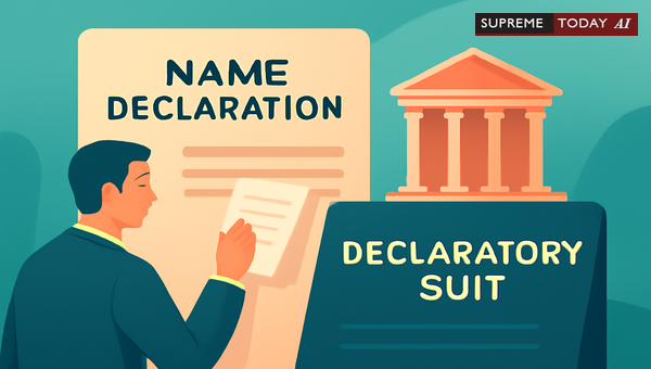 Maintainability of Declaratory Suits for Name Identity: A Legal Analysis