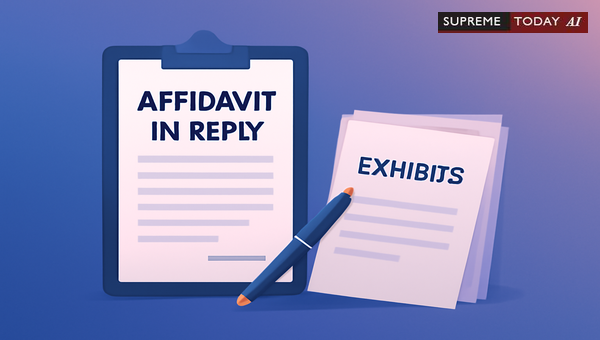 Constraints on Late Exhibition of Documents in Affidavits in Reply under Malaysian Law