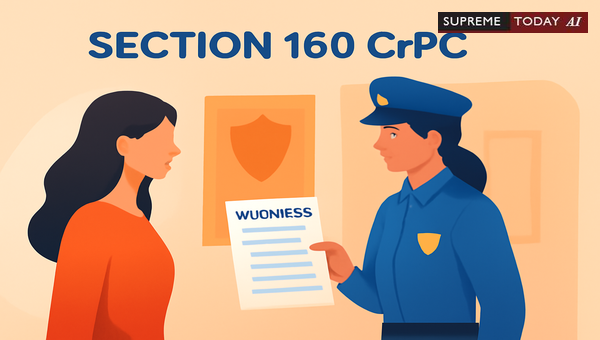 When Is Women's Attendance at Police Stations Mandatory Under Section 160 CrPC?