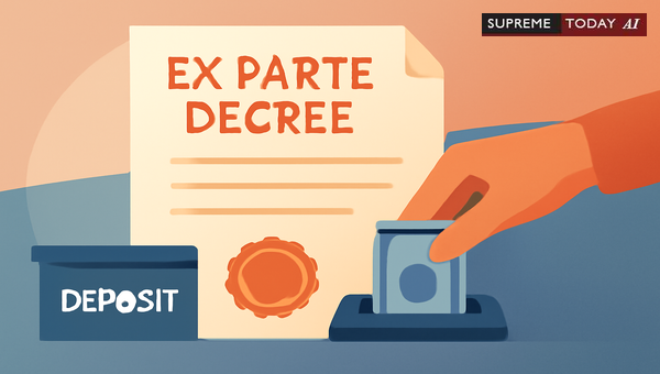 Mandatory Pre-Deposit Requirements for Setting Aside Ex Parte Decrees Under Section 17