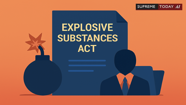 Mandatory Prior Sanction for Prosecution Under the Explosive Substances Act 1908