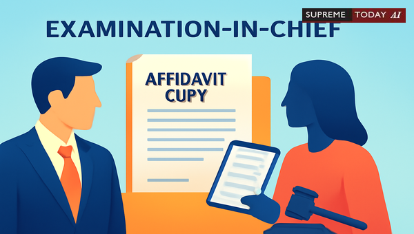 Mandatory Service of Examination-in-Chief Affidavits to Opposing Parties: Procedural Requirements