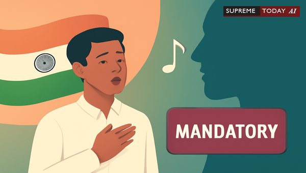 Mandatory Singing of Indian National Anthem: Constitutional Validity and Judicial Precedents