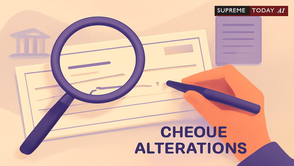 Material Cheque Alterations and Section 138 NI Act: Legal Validity and RBI CTS Guidelines