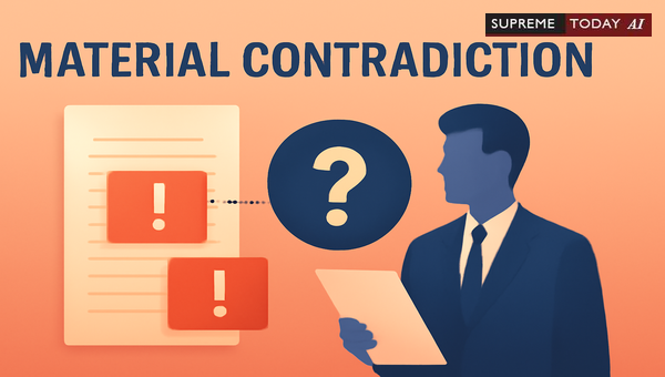 When Do Material Contradictions in Evidence Warrant Acquittal in Indian Criminal Trials?