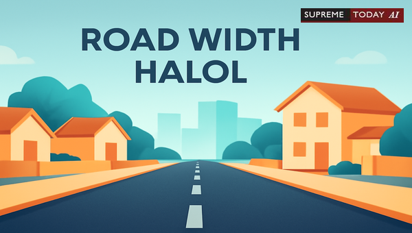 Minimum Road Width Requirements for Residential Plotting and Zoning Compliance in Halol