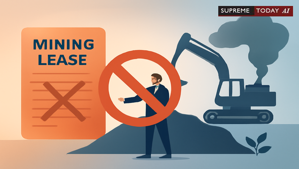 Mining Lease Cancellation vs. Penalty Imposition: Judicial Standards for Mineral Rights