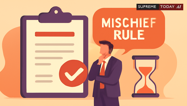 Mischief Rule as a Defense in Delay Condonation and Procedural Applications