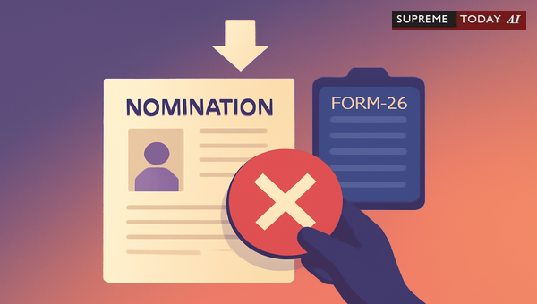 Nomination Rejection for Missing Form 26: Is It a Substantial Defect Under Election Law?