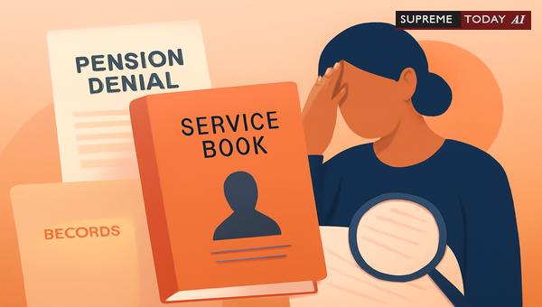 Missing Service Book Cannot Bar Pension Rights: Judicial Reconstruction Mandates
