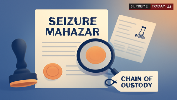 Missing Specimen Seal in Seizure Mahazar: Impact on Evidence Integrity and Acquittals