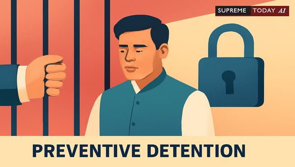 Can Elected MLAs Be Subjected to Preventive Detention Laws for Public Order Threats