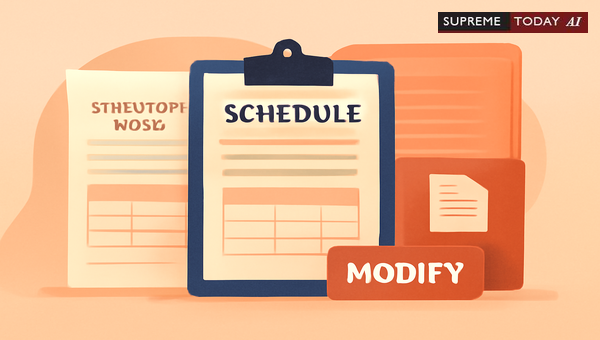 Modifying Forms in Legislative Schedules: Limits and Principles for Statutory Compliance