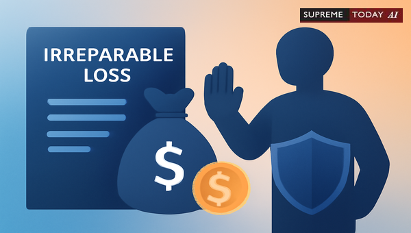 Distinguishing Monetary Loss from Irreparable Harm in Petitions for Injunctive Relief