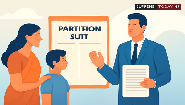Can a Mother Defendant Seek Guardian Appointment for Minors in Partition Suits?