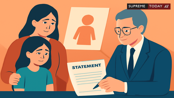 Validity of Guardian Signature on Section 164 CrPC Statement for Minor Victim While Present Outside